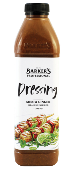 Barker's Professional Miso & Ginger Dressing 1L