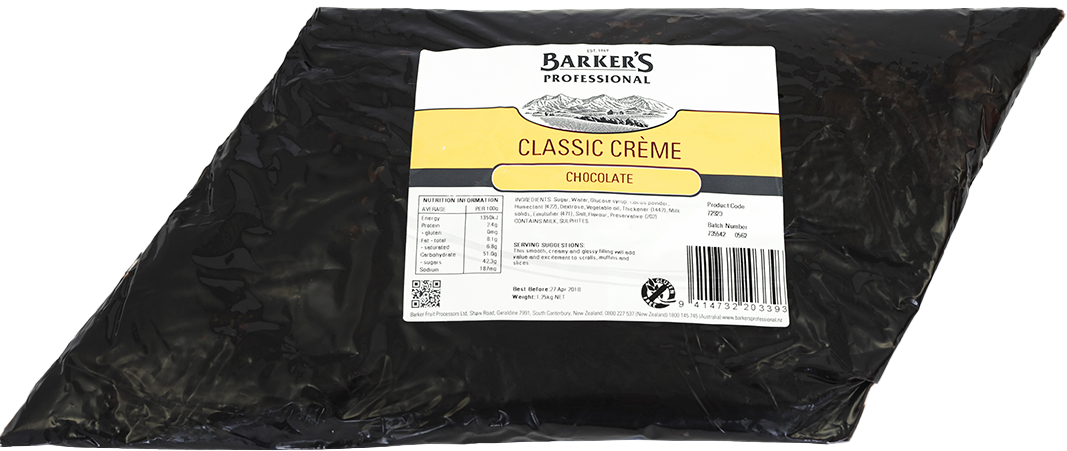 Barker's Professional Chocolate Classic Creme 1.25kg