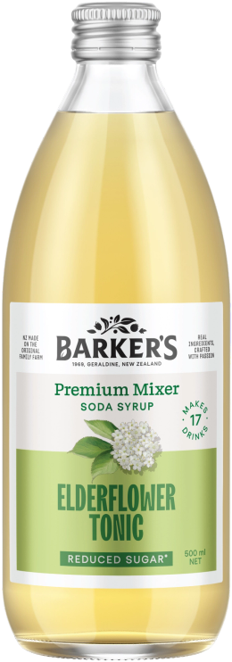 Elderflower Tonic Premium Mixer Soda Syrup 500ml