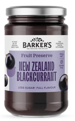 NZ Blackcurrant Fruit Preserve 350g