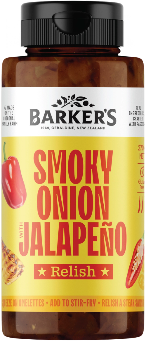 Smoky Onion with Jalapeño Squeezy Relish 270g