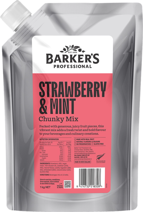 Barker's Professional Strawberry & Mint Chunky Mix