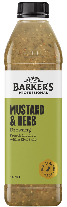 Barker's Professional Mustard & Herb Dressing 1L