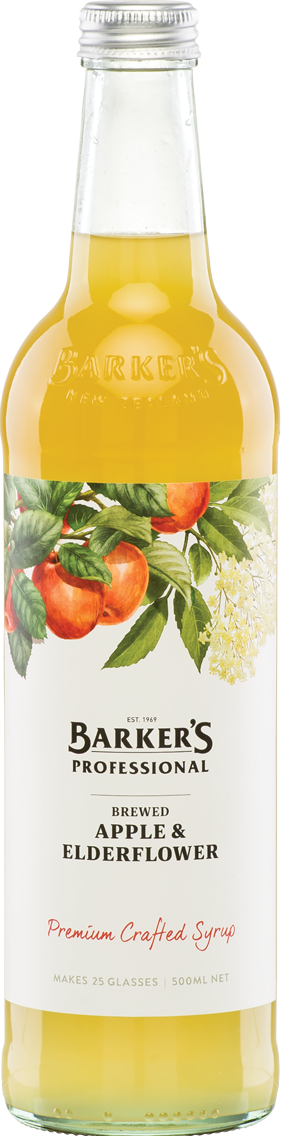 Barker's Professional Brewed Apple & Elderflower Syrup 500ml