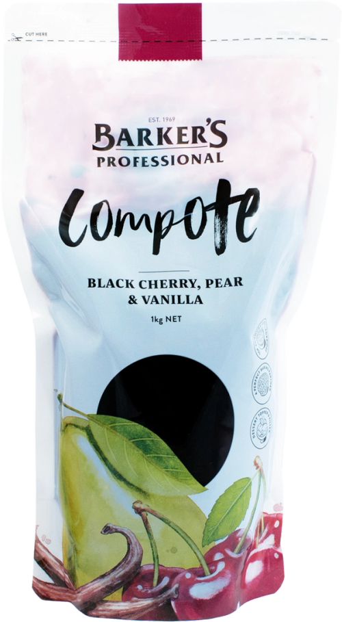 Barker's Professional Black Cherry, Pear & Vanilla 1kg