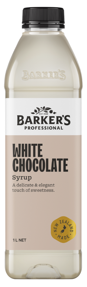 Barker's Professional White Chocolate Syrup 1L