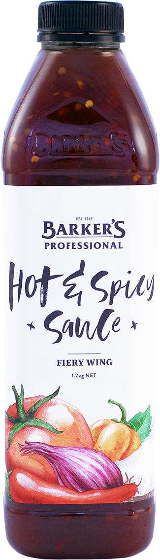 Barker's Professional Fiery Wing Hot & Spicy Sauce 1.2kg