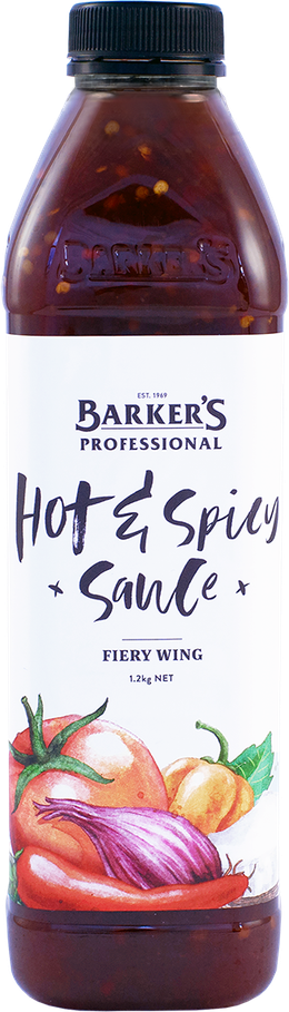 Barker's Professional Fiery Wing Hot & Spicy Sauce 1.2kg