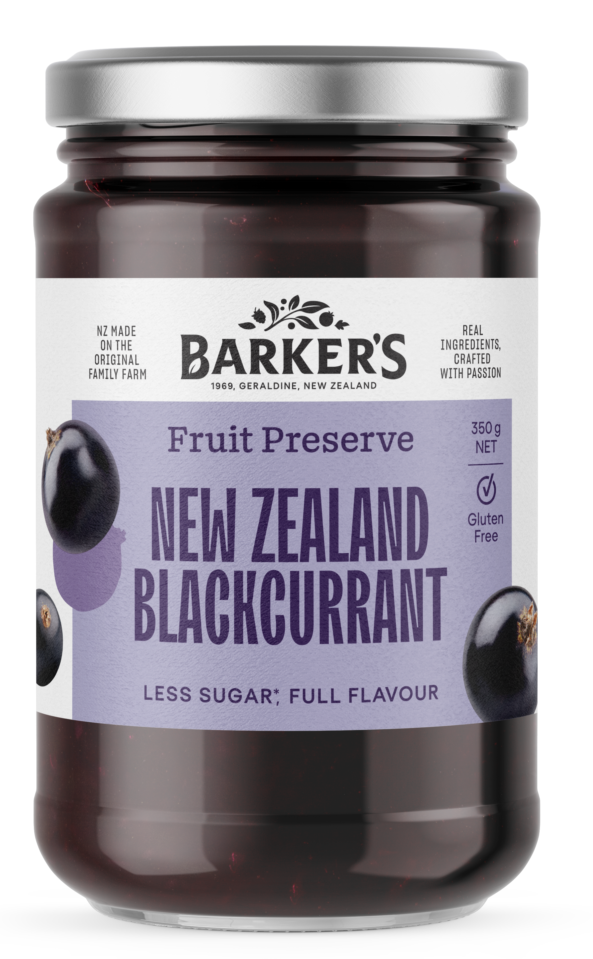 NZ Blackcurrant Fruit Preserve 350g