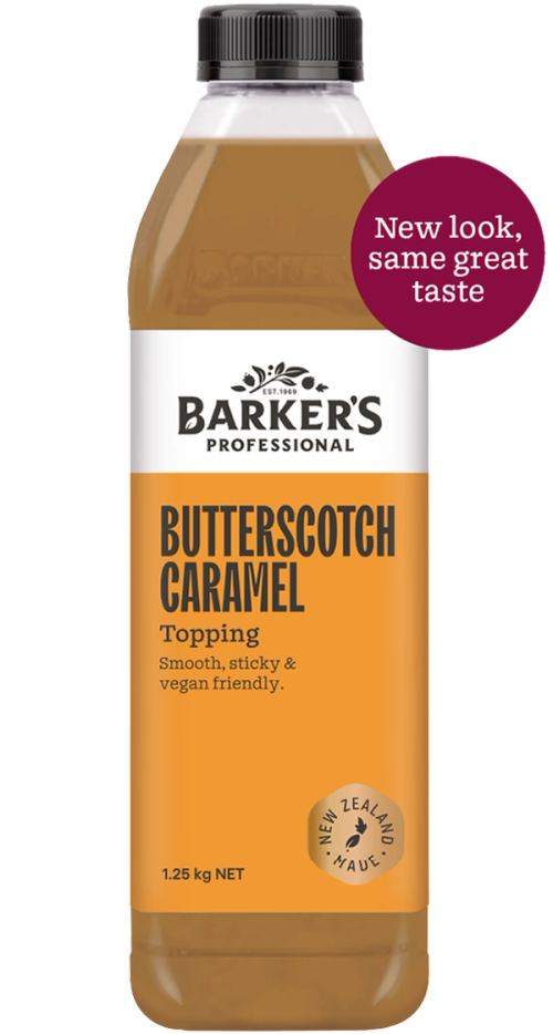 Barker's Professional Butterscotch Caramel Topping 1.25kg