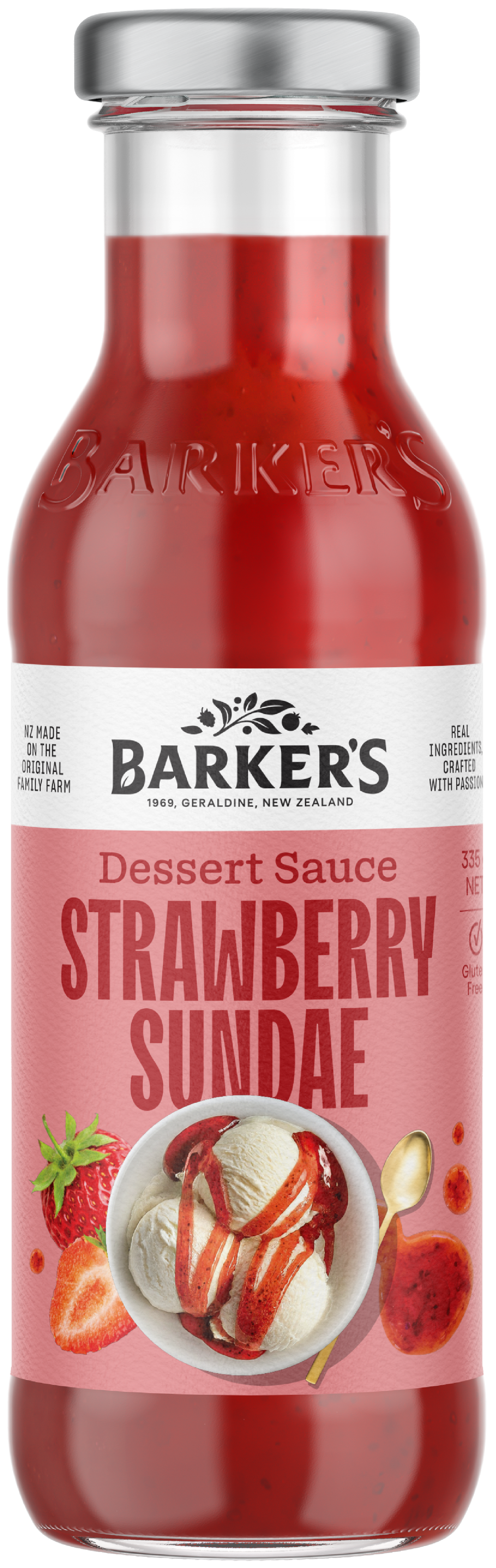 Strawberry Sundae Dessert Sauce 335g