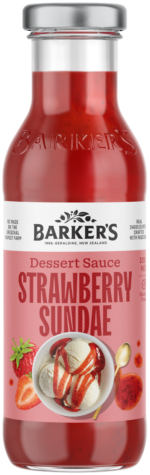 Strawberry Sundae Dessert Sauce 335g