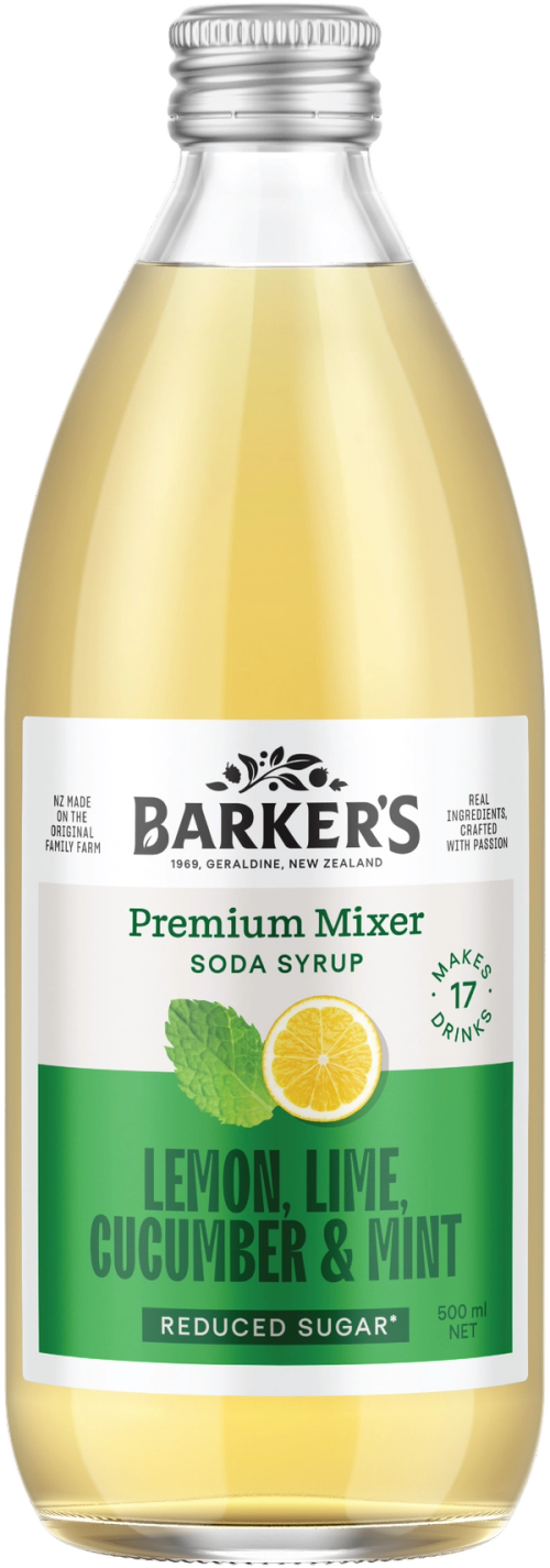 Lemon, Lime, Cucumber & Mint Premium Mixer Soda Syrup 500ml