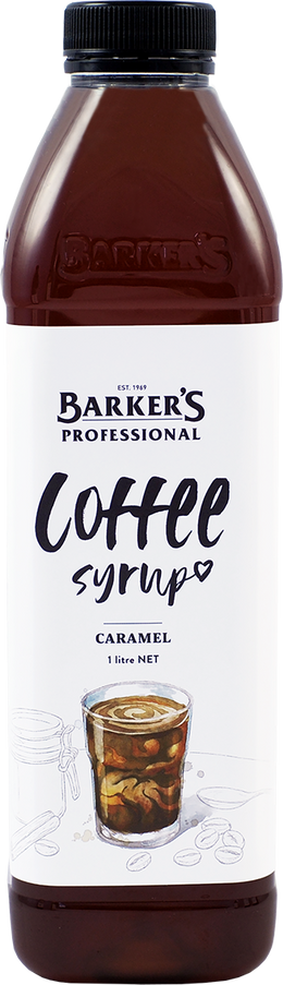 Barker's Professional Caramel Coffee Syrup 1L