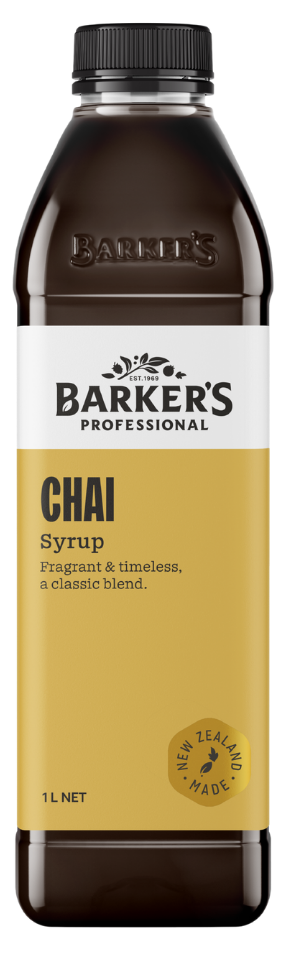 Barker's Professional Chai Syrup 1L