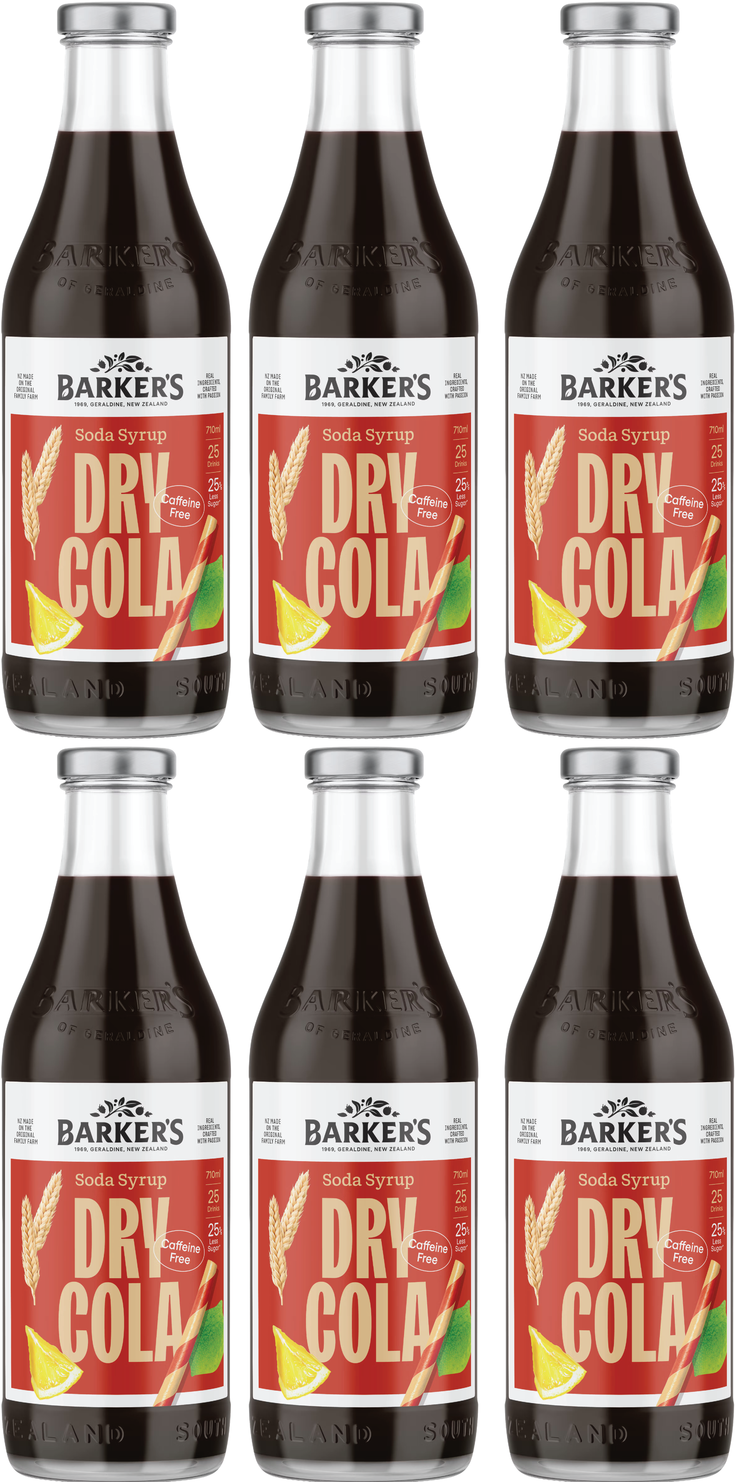 Dry Cola Soda Syrup (6x710ml)