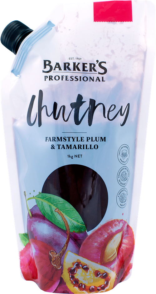 Barker's Professional Farmstyle Plum & Tamarillo Chutney 1kg