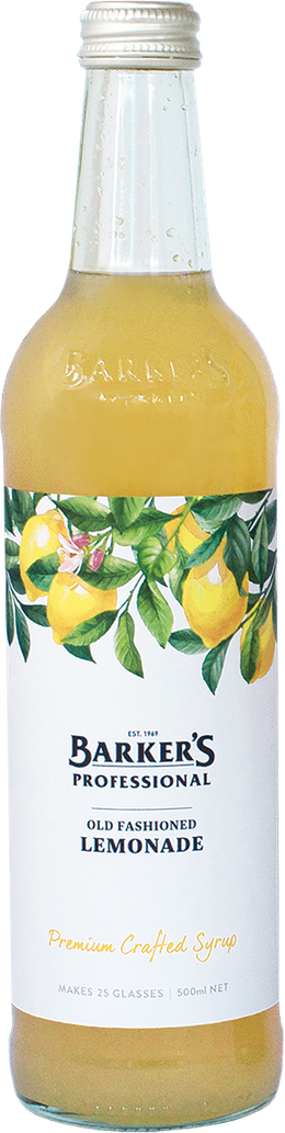 Barker's Professional Old Fashioned Lemonade Syrup 500ml