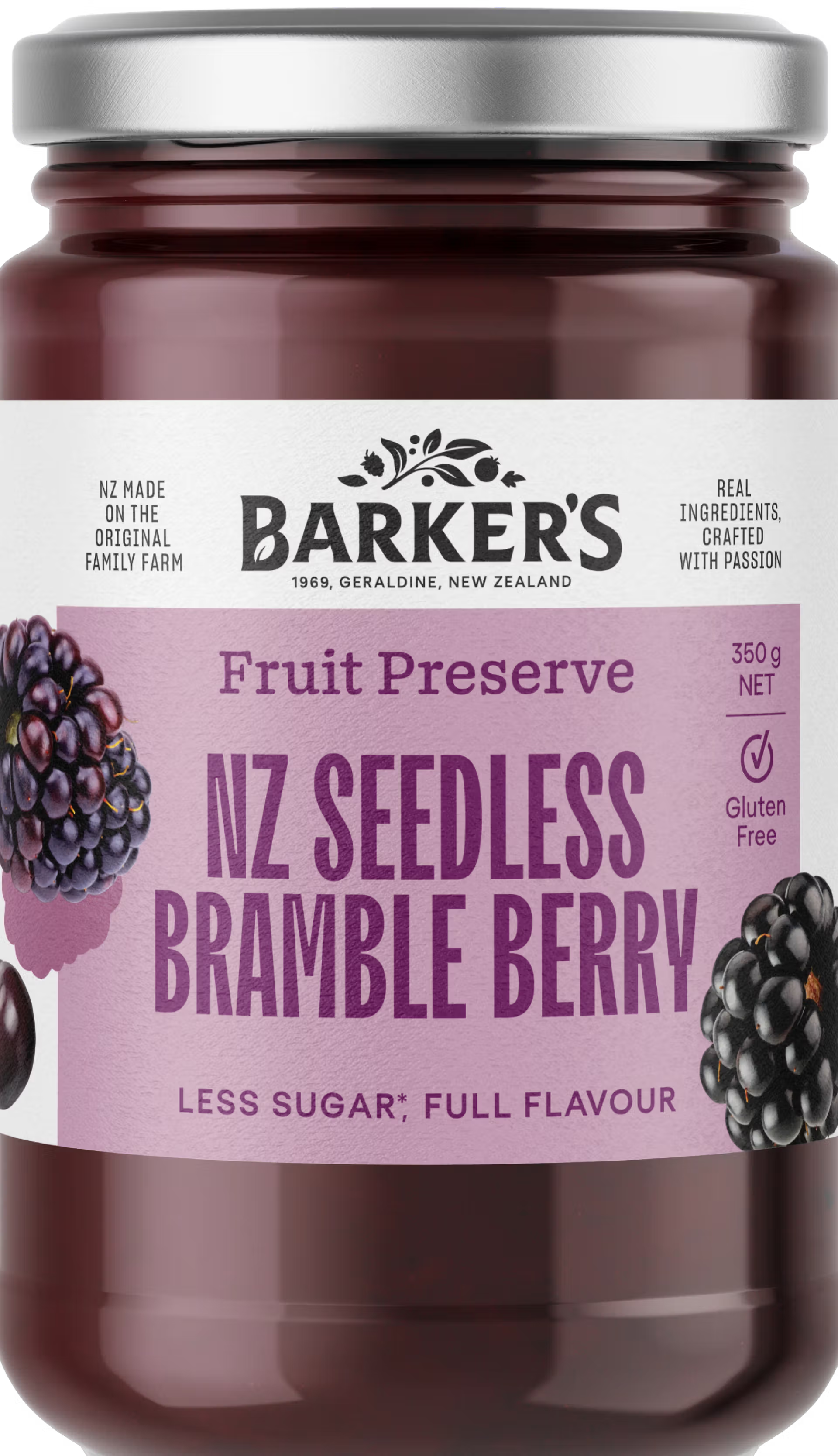 NZ Seedless Bramble Berry Fruit Preserve