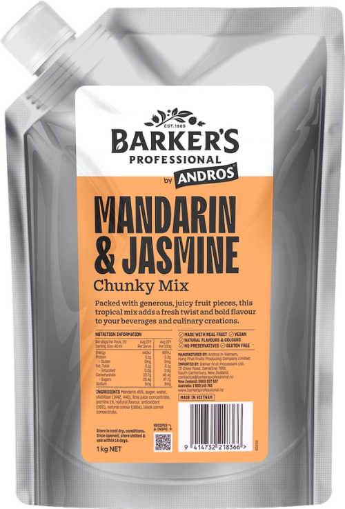 Barker's Professional by Andros Mandarin & Jasmine Chunky Mix