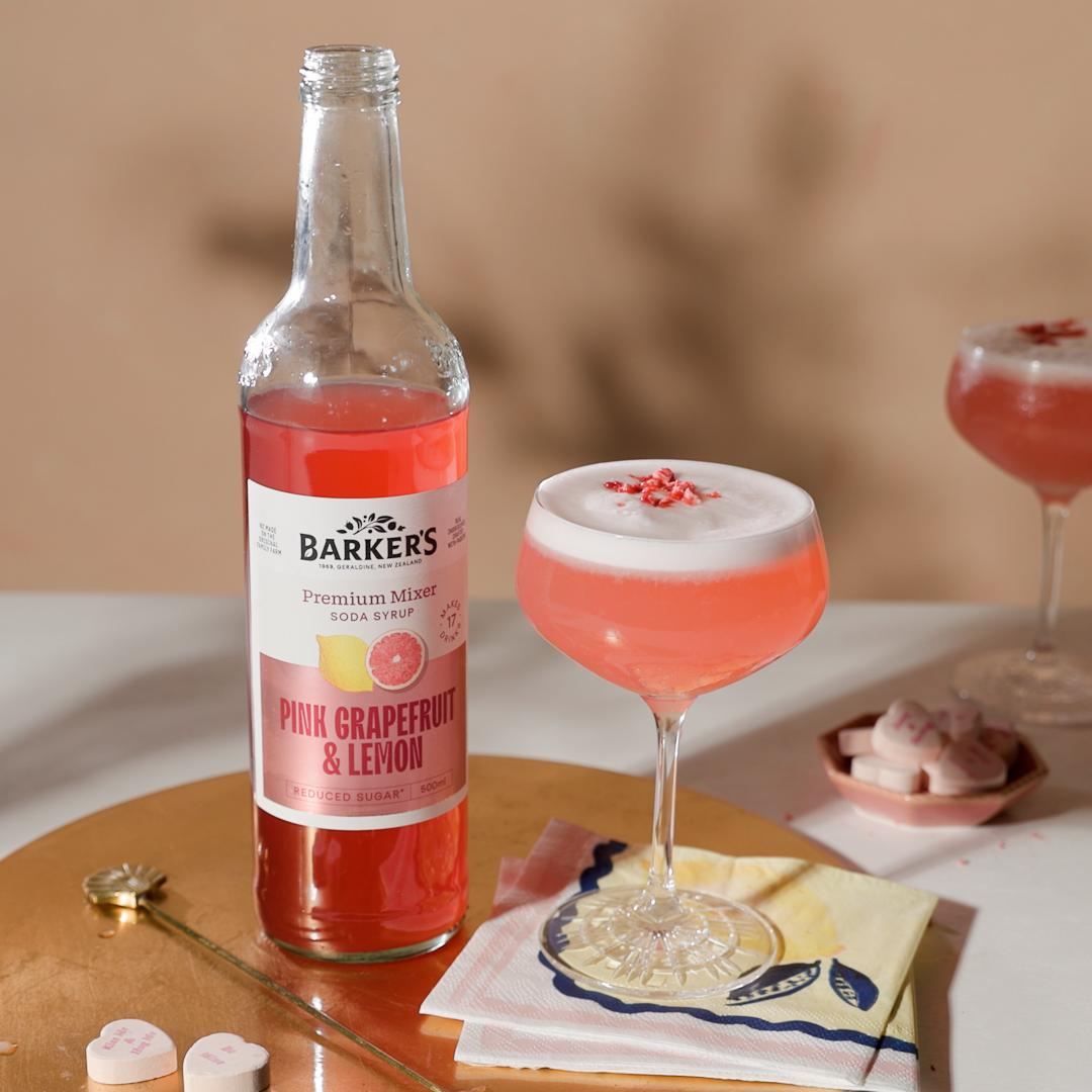 Pink Grapefruit Gin Sours Recipe Barker's of Geraldine