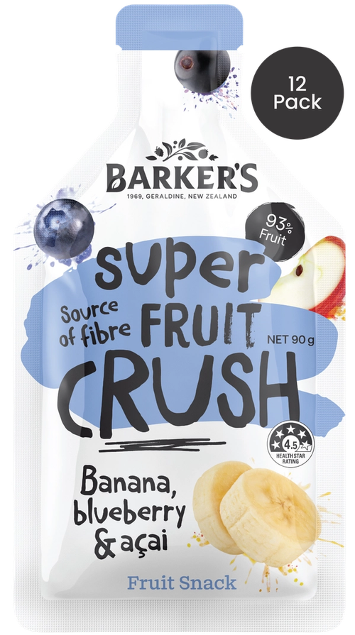 Banana, Blueberry & Açai Super Fruit Crush (12 pack)