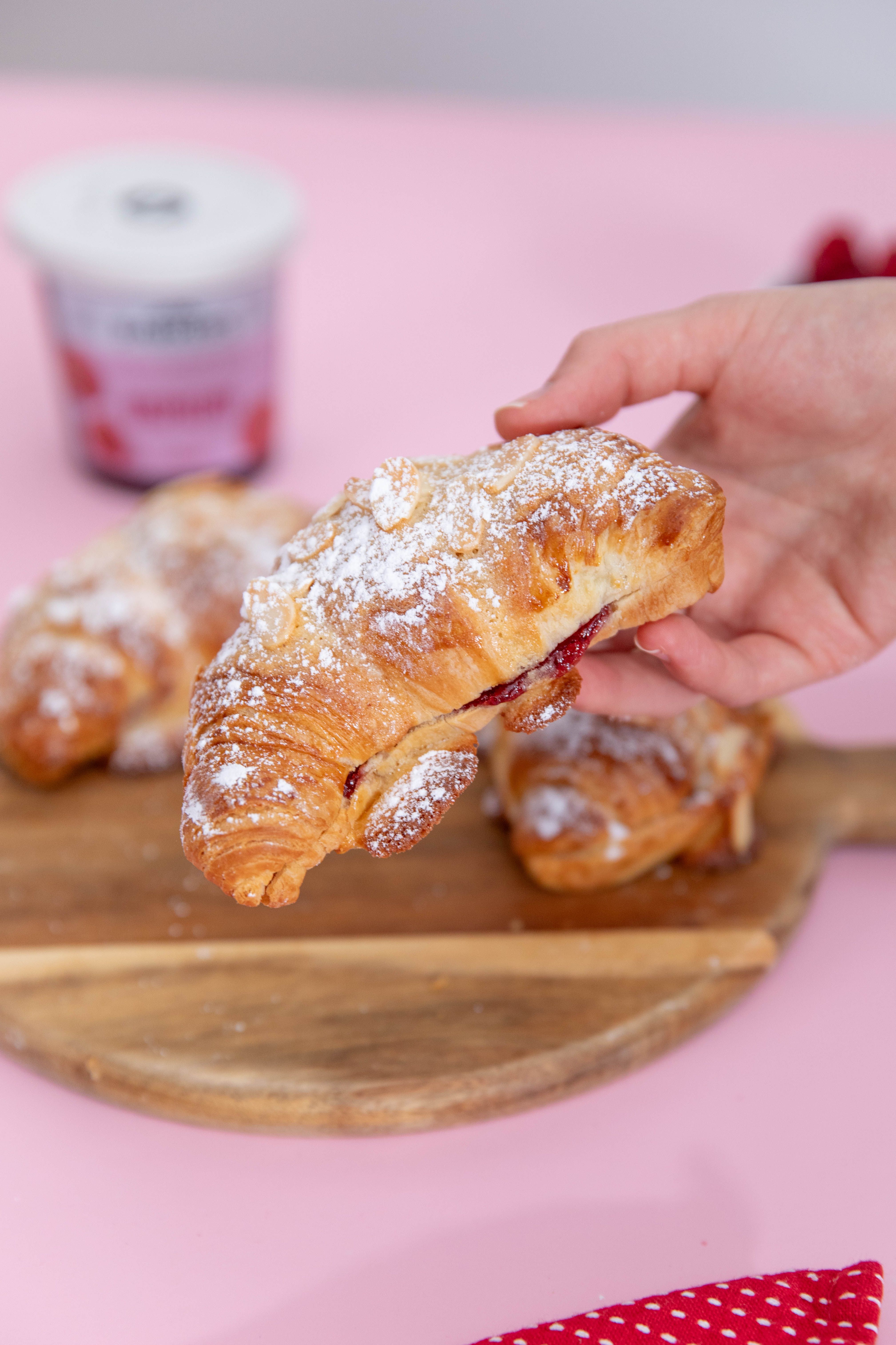 Raspberry & Almond Croissants