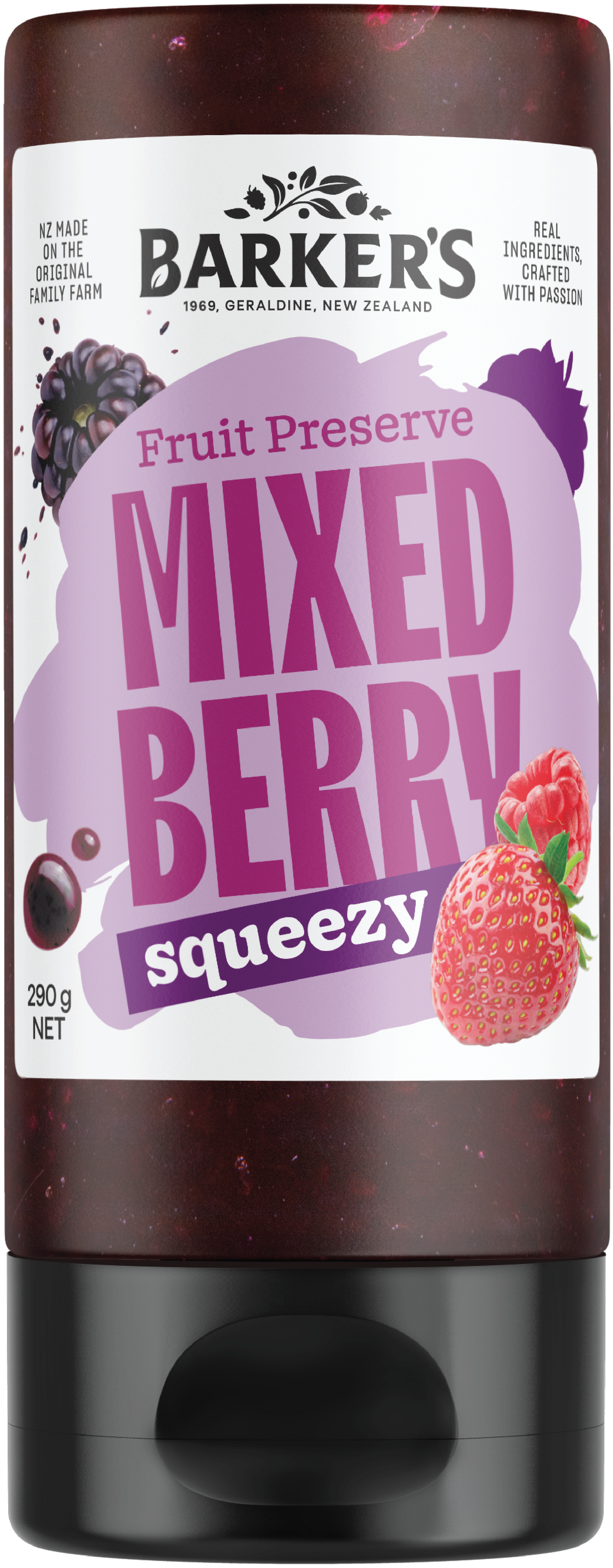 Mixed Berry Squeezy Fruit Preserve 290g