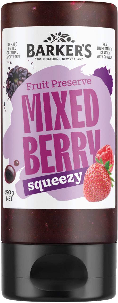 Mixed Berry Squeezy Fruit Preserve 290g