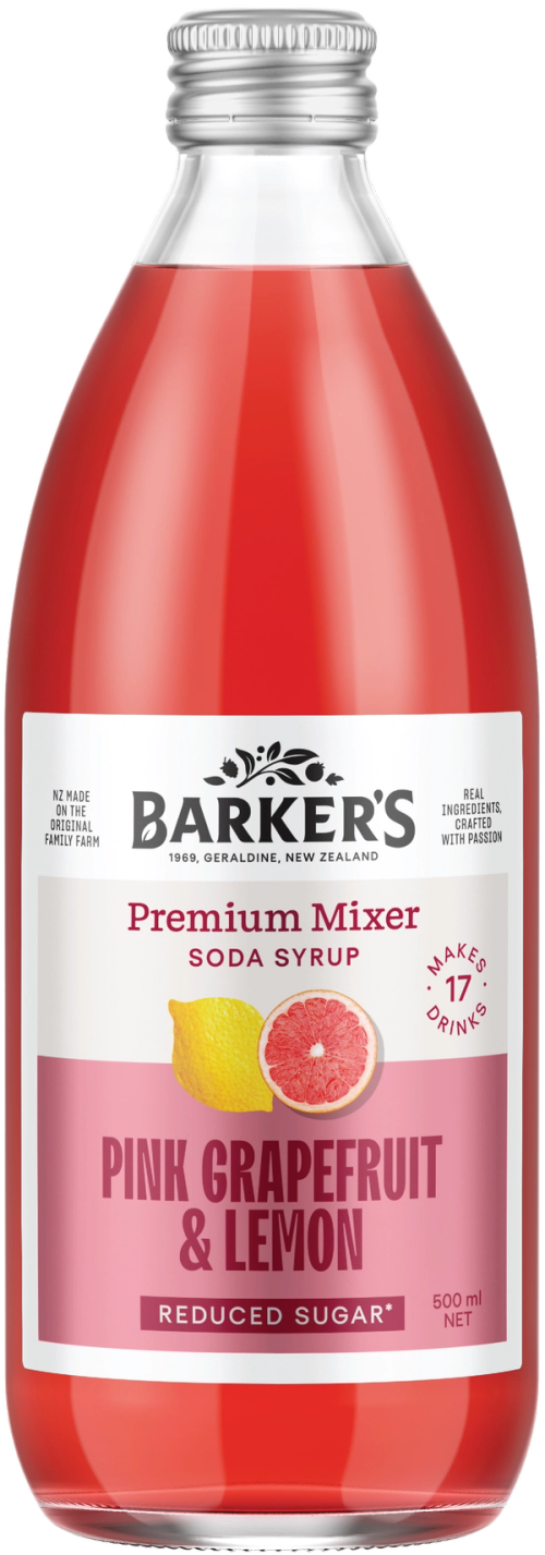 Pink Grapefruit & Lemon Premium Mixer Soda Syrup 500ml