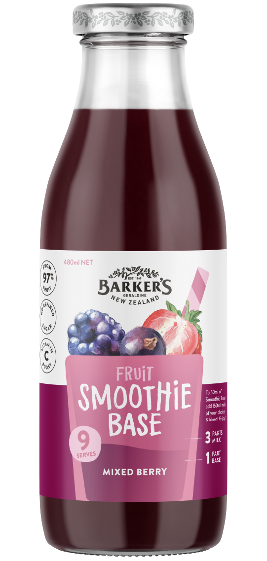 Mixed Berry Smoothie Base Barker's of Geraldine