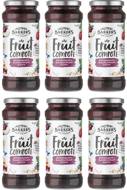 Boysenberry, Blackcurrant & Chia Fruit Compote (6x355g)