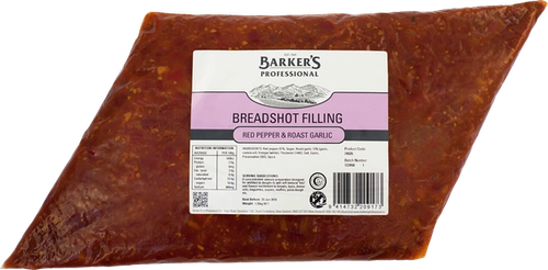 Barker's Professional Red Pepper & Roast Garlic Breadshot Filling 1.25kg