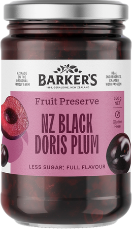 NZ Black Doris Plum Fruit Preserve 350g