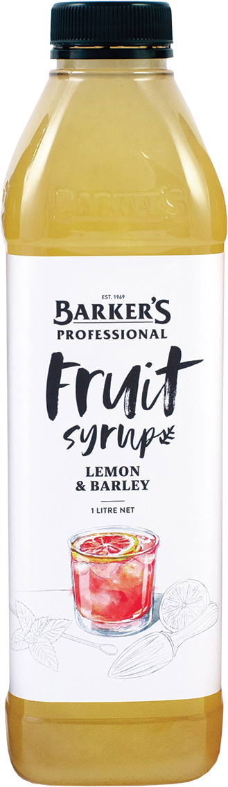 Barker's Professional Lemon & Barley Syrup 1L