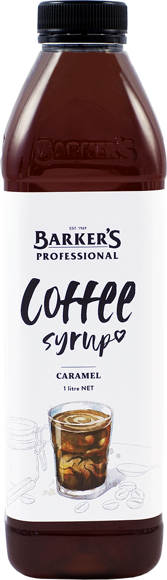 Barker's Professional Caramel Coffee Syrup 1L