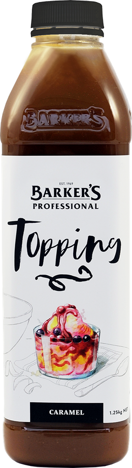 Barker's Professional Caramel Topping 1.25kg