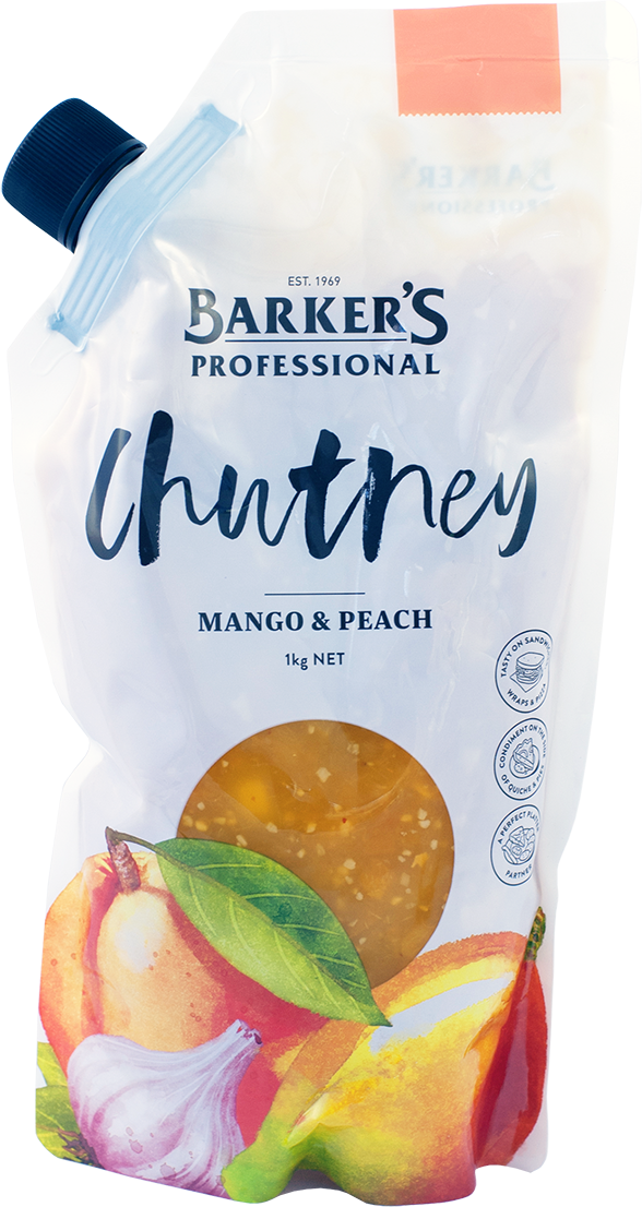 Barker's Professional Mango & Peach Chutney 1kg
