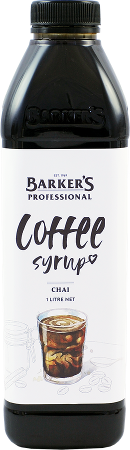 Barker's Professional Chai Coffee Syrup 1L