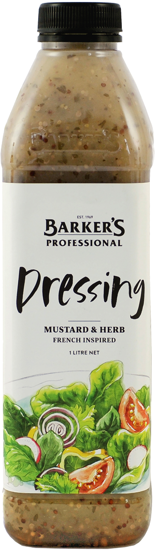 Barker's Professional Mustard & Herb Dressing 1L