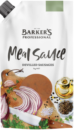 Barker's Professional Devilled Sausages Meal Sauce 1kg