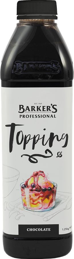 Barker's Professional Chocolate Topping 1.25kg
