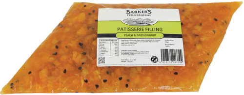 Barker's Professional Peach & Passionfruit Patisserie Filling 1.25kg