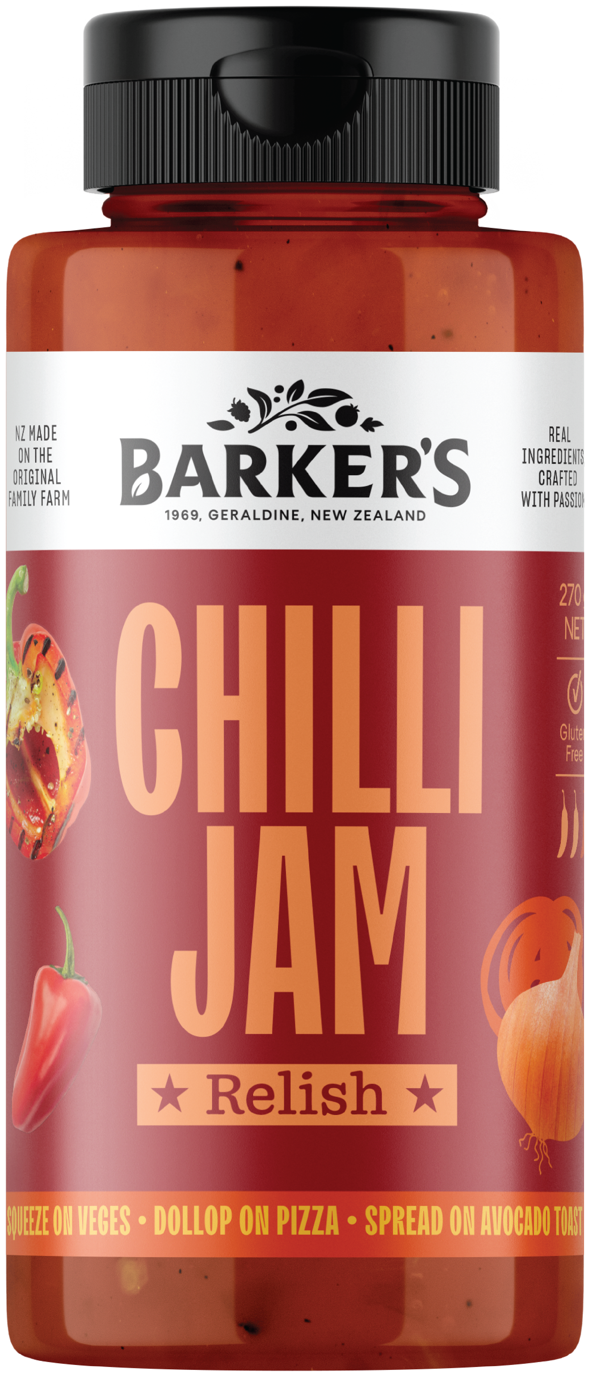 Squeezy Chilli Jam Relish 270g
