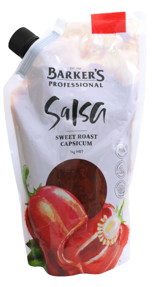 Barker's Professional Sweet Roast Capsicum Salsa 1kg