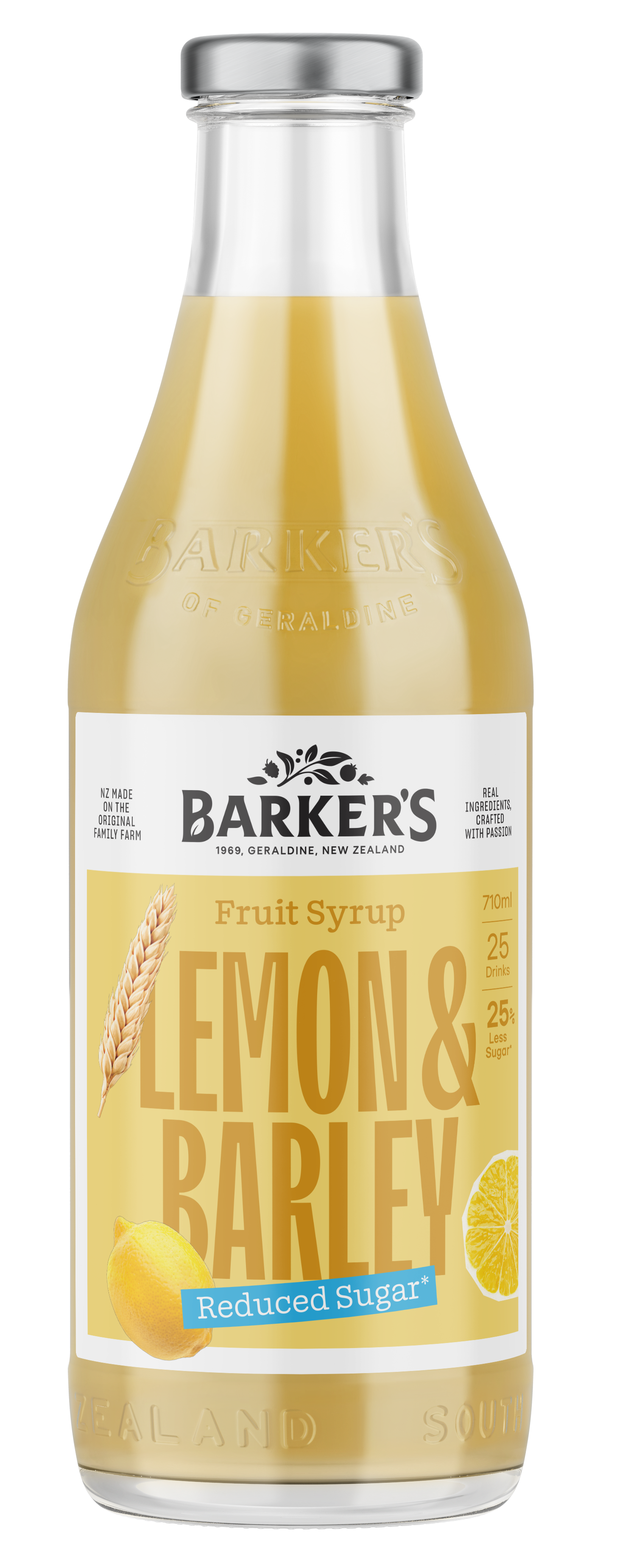 Lemon & Barley Reduced Sugar Fruit Syrup