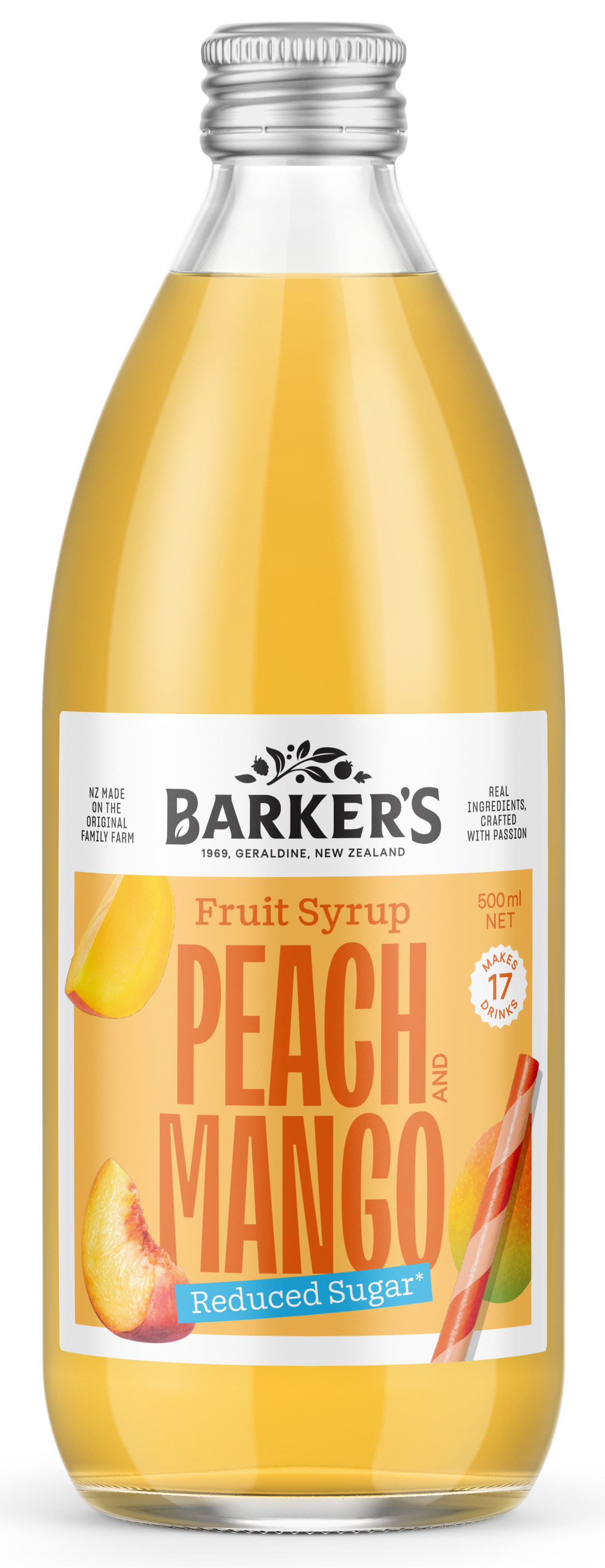 Peach & Mango Fruit Syrup 500ml