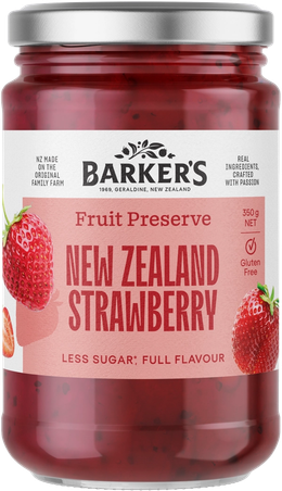 NZ Strawberry Fruit Preserve 350g