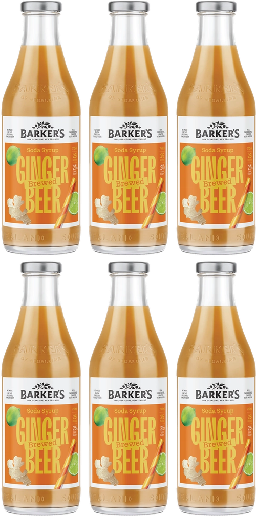 Brewed Ginger Beer Soda Syrup (6x710ml)
