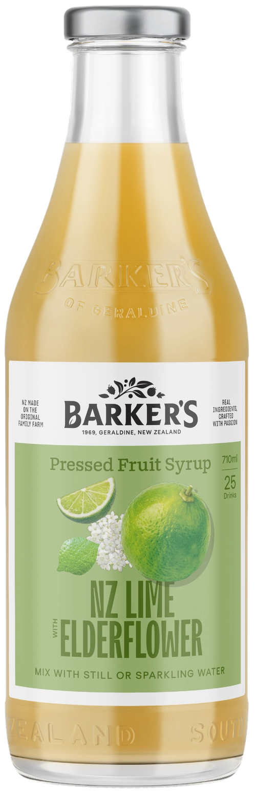 NZ Lime with Elderflower Fruit Syrup 710ml